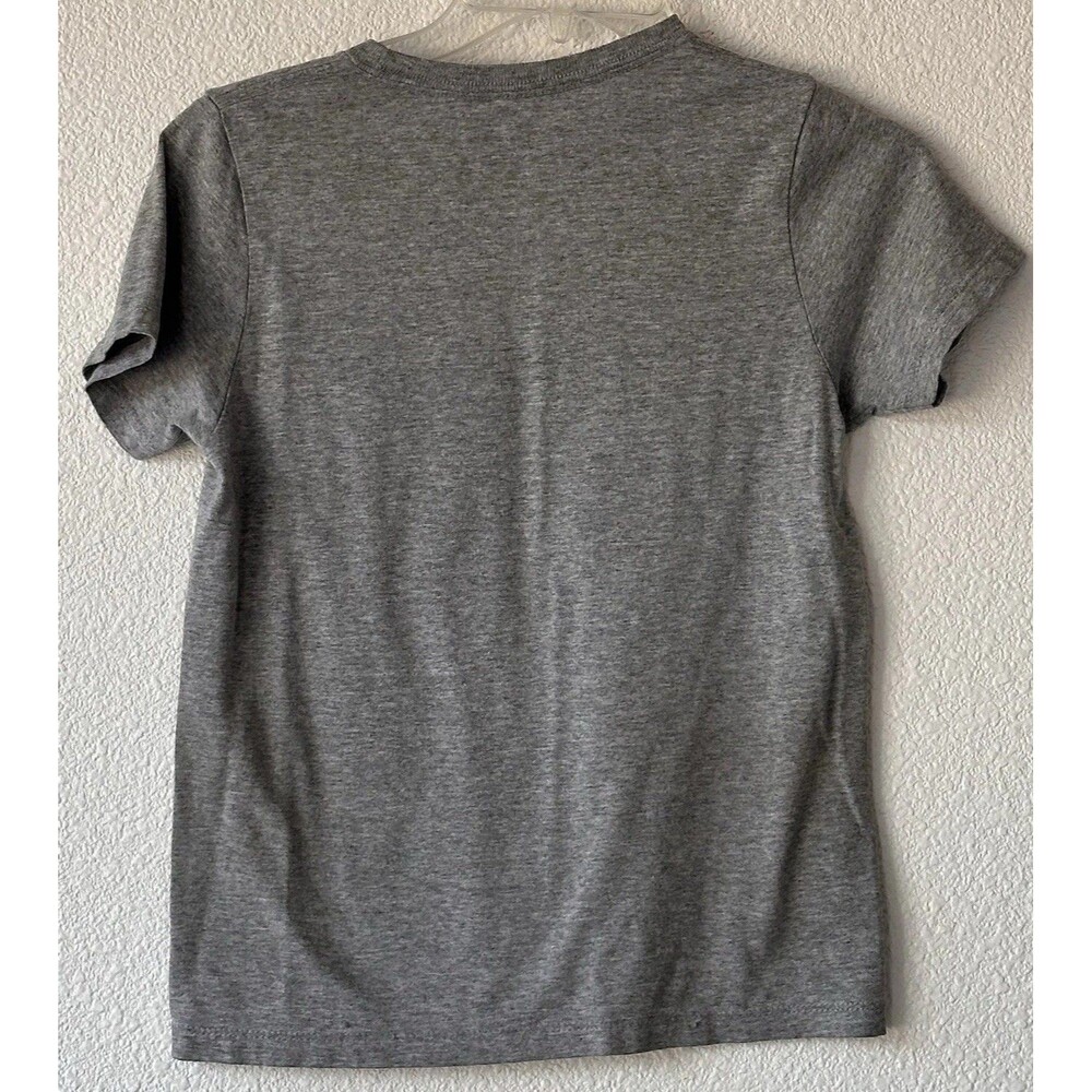 Nintendo Super Mario Kids T-Shirt Gray Size Medium Short Sleeve Crew Tee - Picture 3 of 4